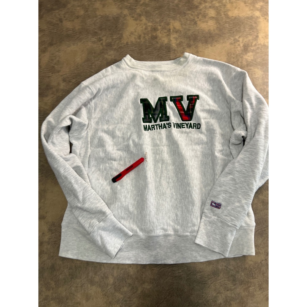 Crable Sportswear Sweatshirt Marthas Vineyard 2XL Gray Fleece VTG Embroidered
